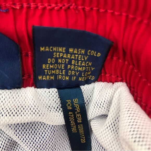 Polo Ralph Lauren Cobalt Blue / Red Swim Trunks - Picture 14 of 14